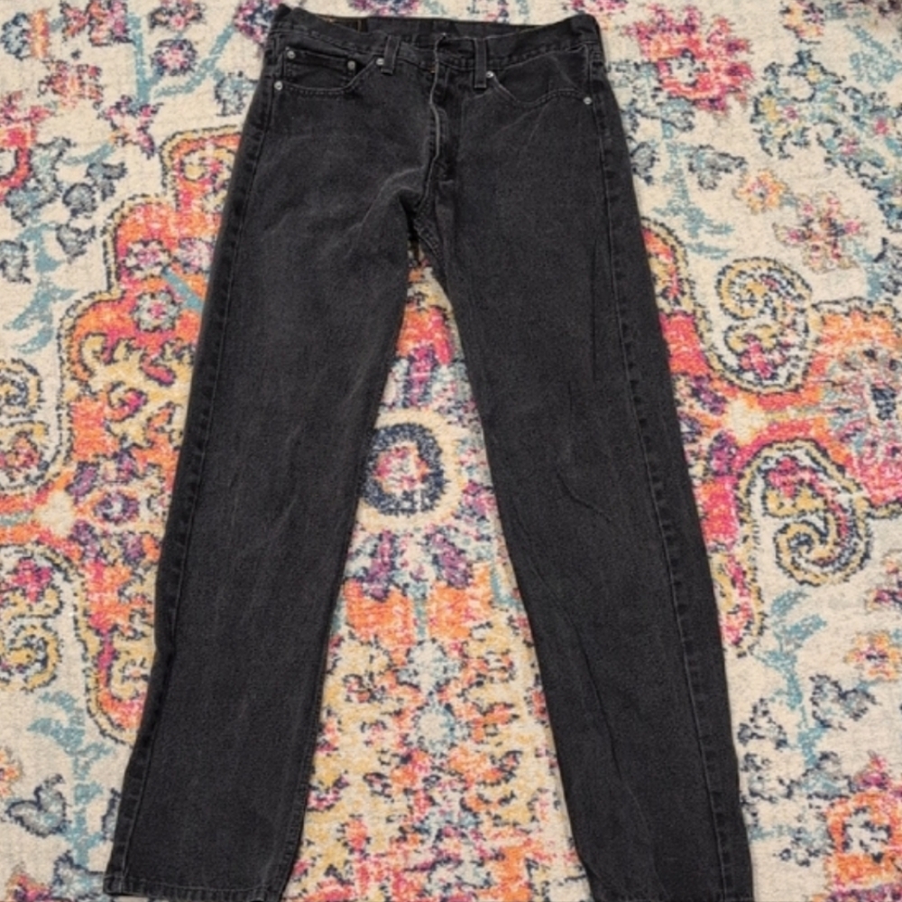 Black Straight Leg Jeans